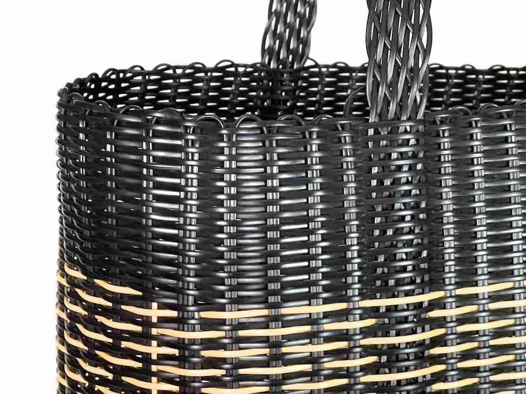 Large Deep Woven Recyclyed Plastic High Capacity Handbag - El Salvador