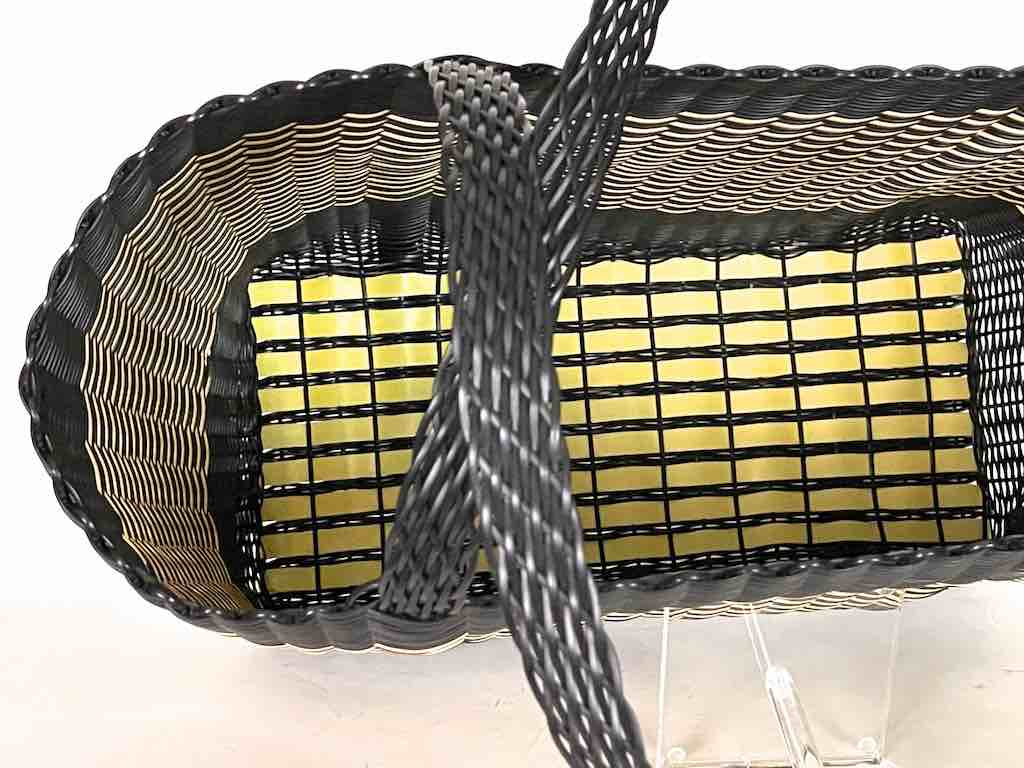 Large Deep Woven Recyclyed Plastic High Capacity Handbag - El Salvador