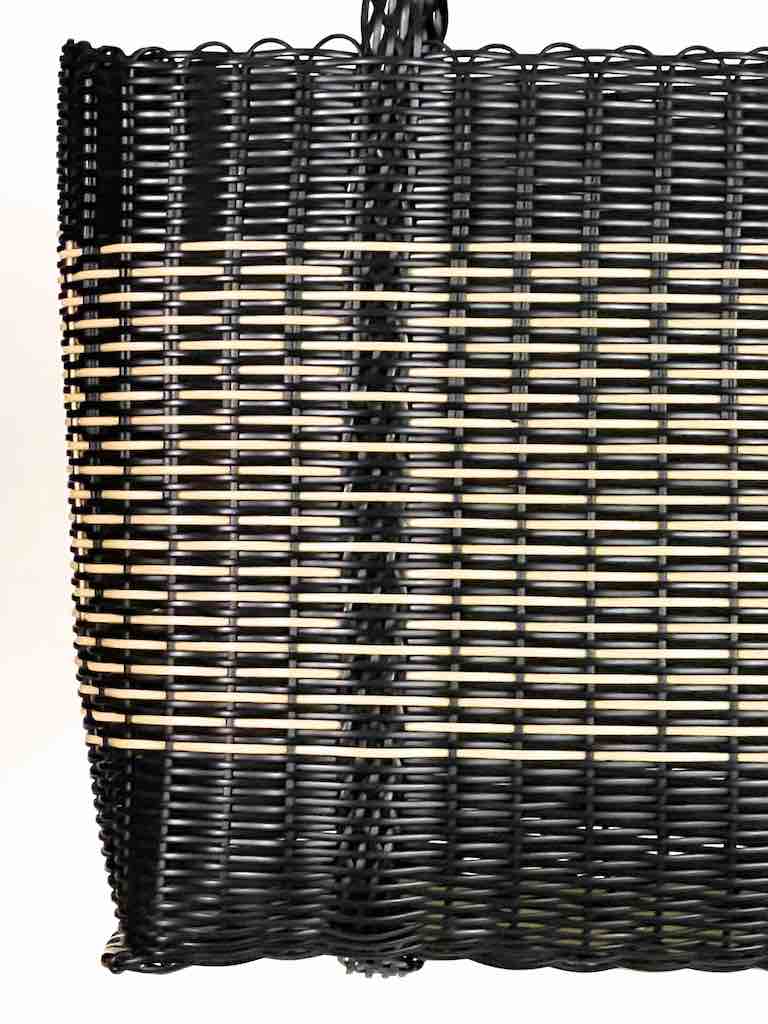 Medium Deep Woven Recyclyed Plastic High Capacity Handbag - El Salvador