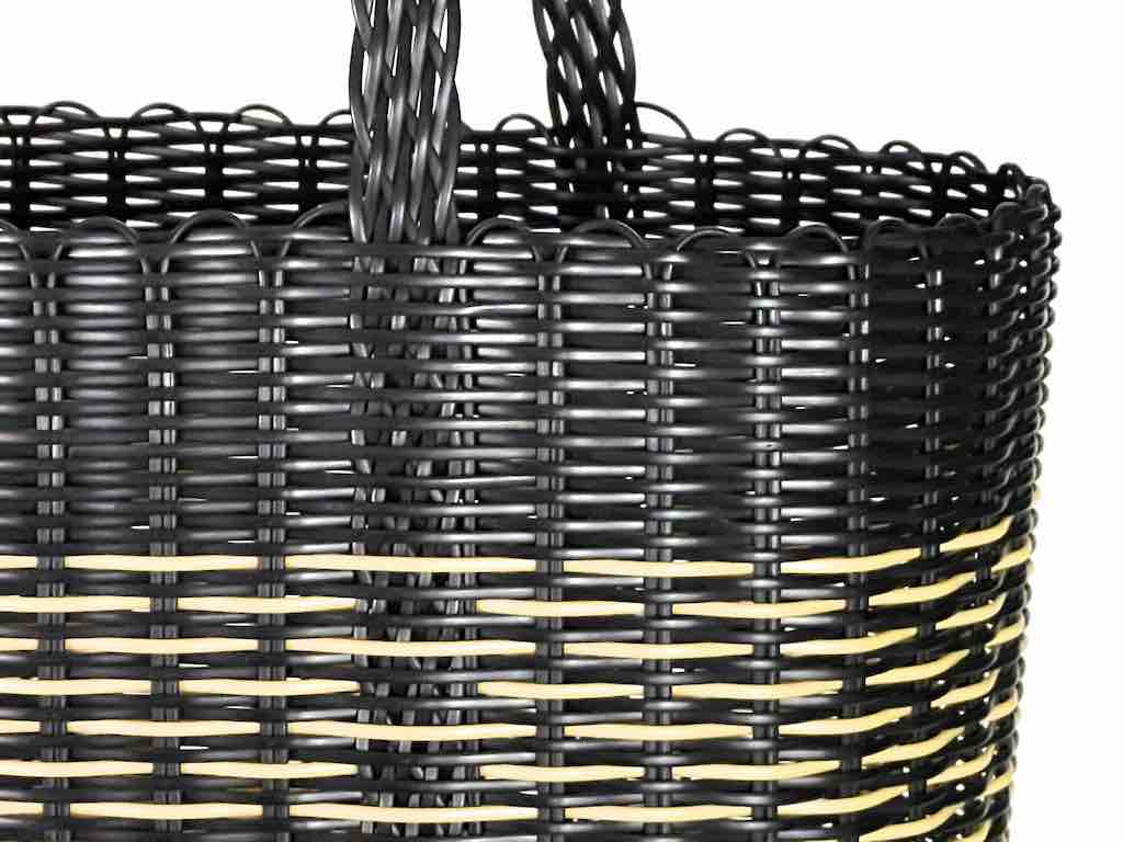 Medium Deep Woven Recyclyed Plastic High Capacity Handbag - El Salvador