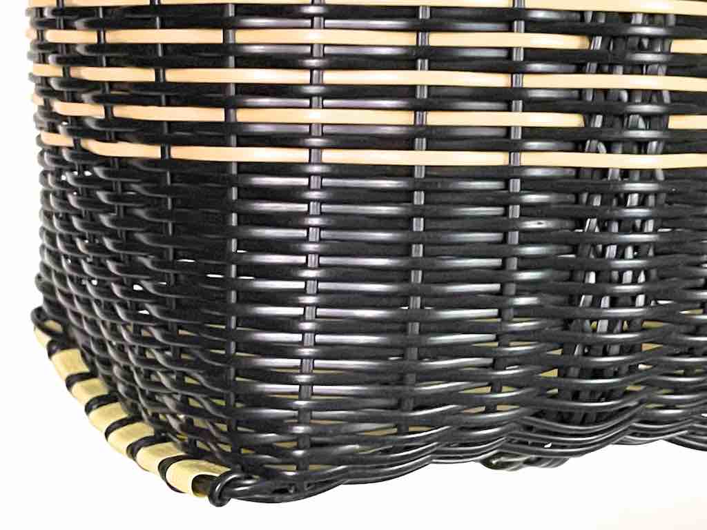 Medium Deep Woven Recyclyed Plastic High Capacity Handbag - El Salvador
