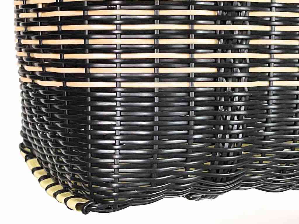 Medium Deep Woven Recyclyed Plastic High Capacity Handbag - El Salvador