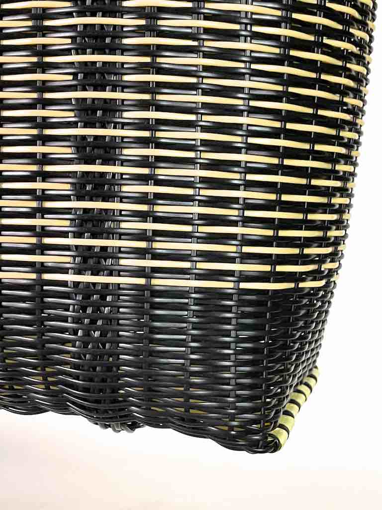 Medium Deep Woven Recyclyed Plastic High Capacity Handbag - El Salvador