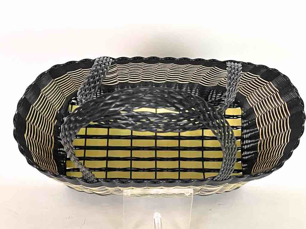 Medium Deep Woven Recyclyed Plastic High Capacity Handbag - El Salvador