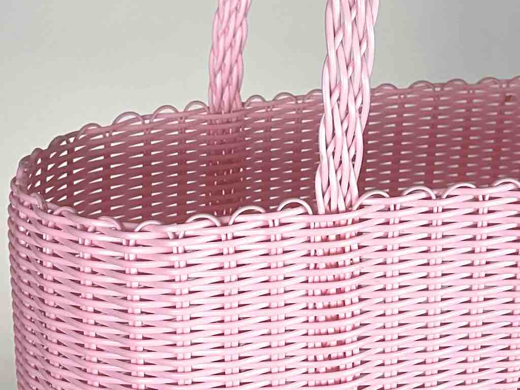 Medium Deep Woven Recyclyed Plastic High Capacity Handbag - El Salvador