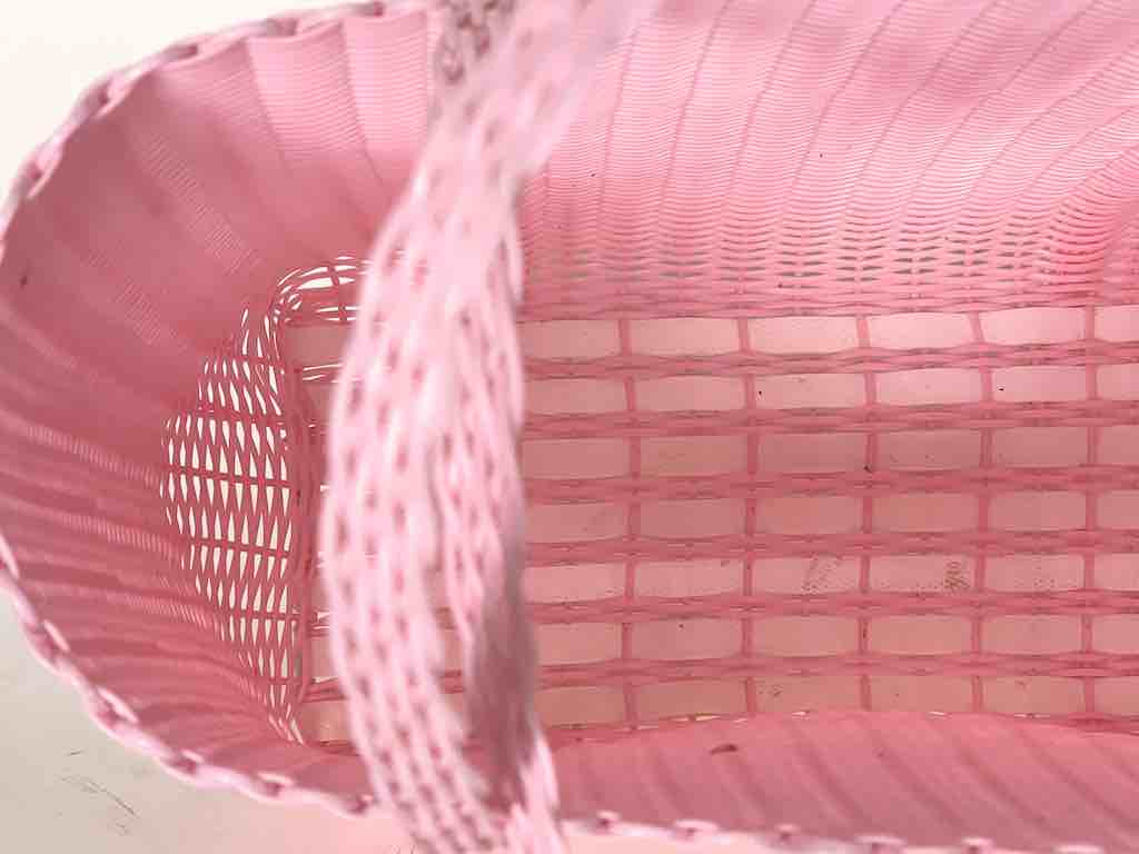 Medium Deep Woven Recyclyed Plastic High Capacity Handbag - El Salvador