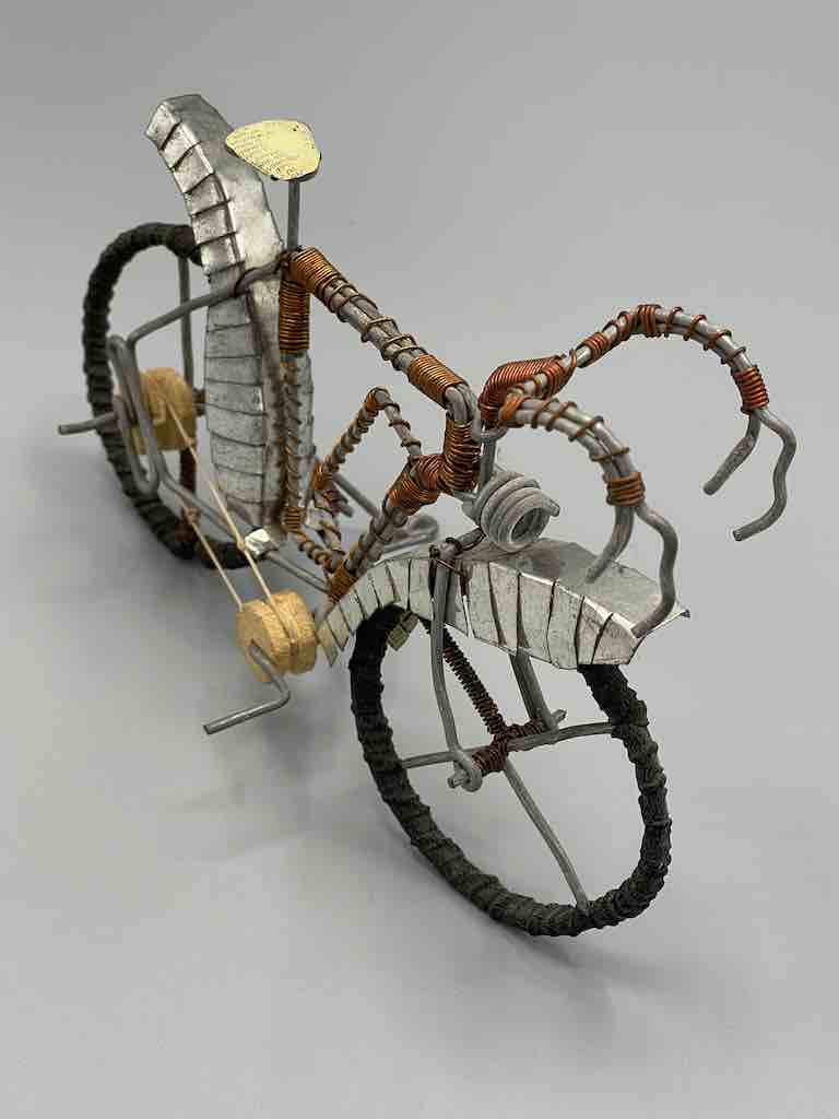 African Recycled Wire & Metal Toy Racing Bike - Burkina Faso