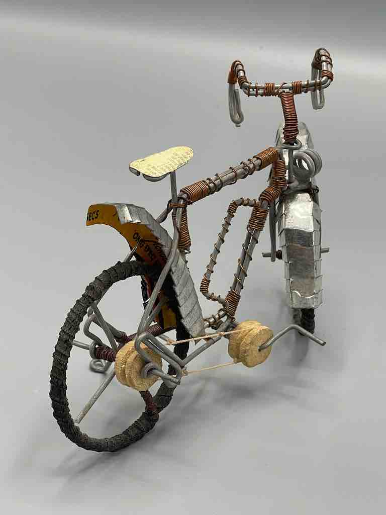 African Recycled Wire & Metal Toy Racing Bike - Burkina Faso