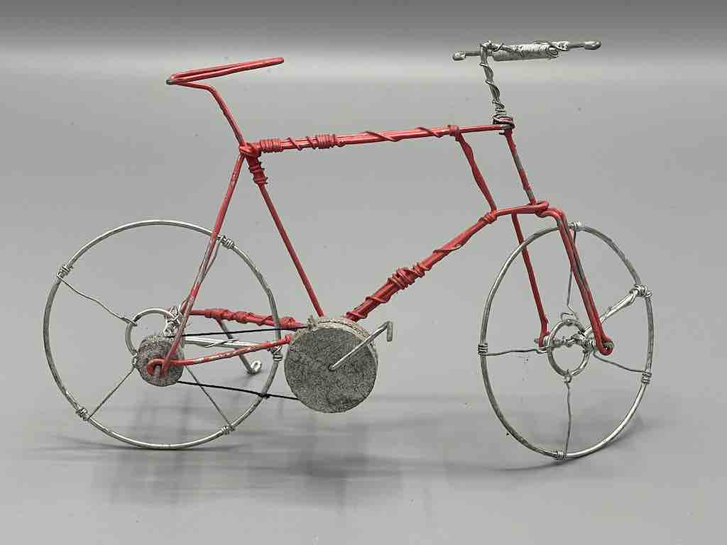 African Recycled Painted Wire Toy Mountain Bike - Burkina Faso