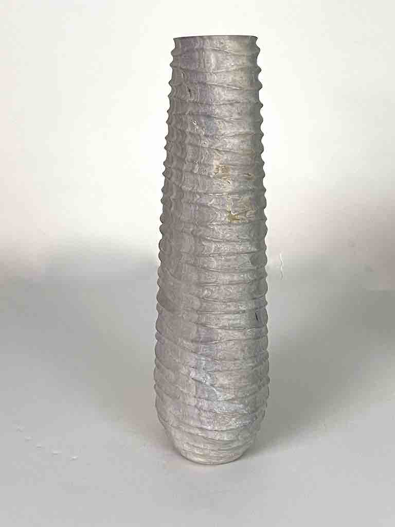 Hand-Carved Tall Soapstone Vietnamese Sculptural Vase