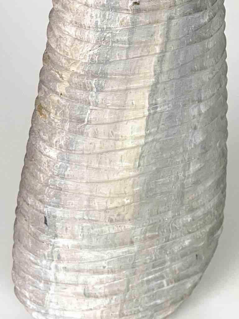 Hand-Carved Tall Soapstone Vietnamese Sculptural Vase