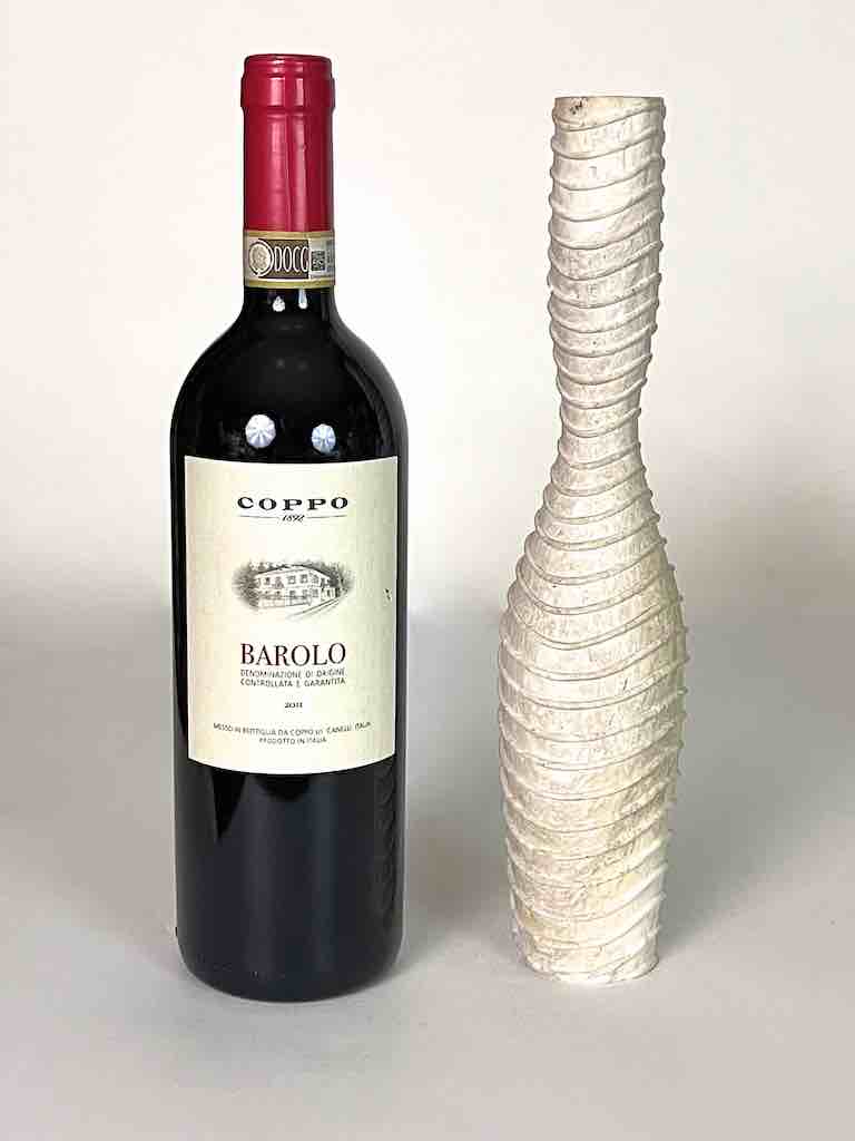 Hand-Carved Tall Soapstone Vietnamese Sculptural Vase