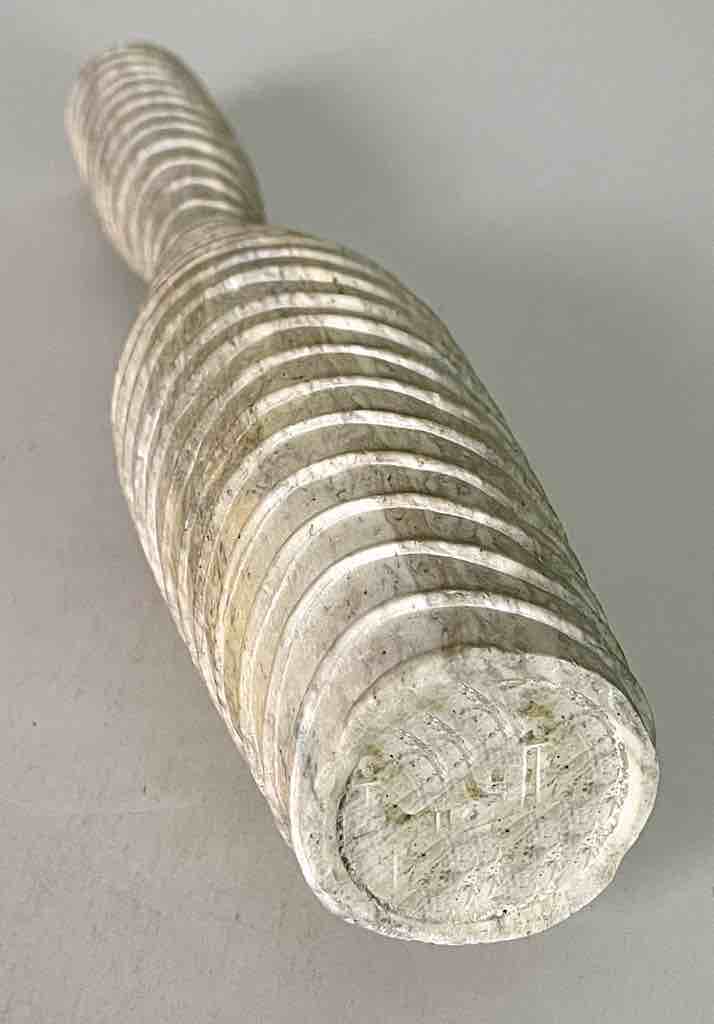 Hand-Carved Tall Soapstone Vietnamese Sculptural Vase