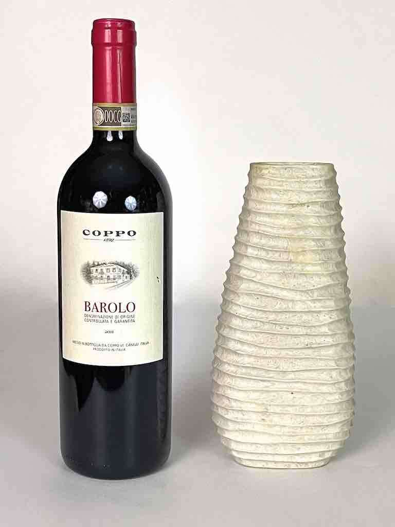 Hand-Carved Tall Soapstone Vietnamese Sculptural Vase