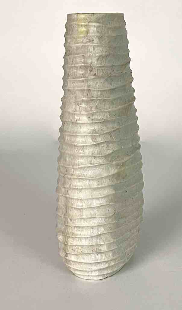 Hand-Carved Tall Soapstone Vietnamese Sculptural Vase