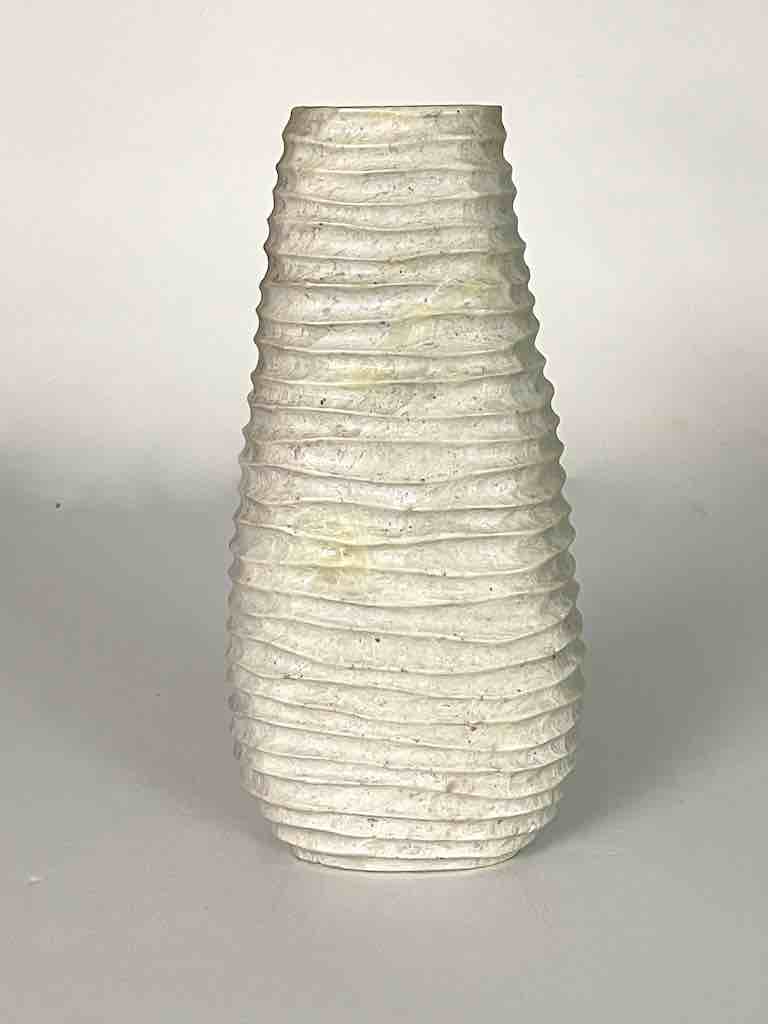 Hand-Carved Tall Soapstone Vietnamese Sculptural Vase