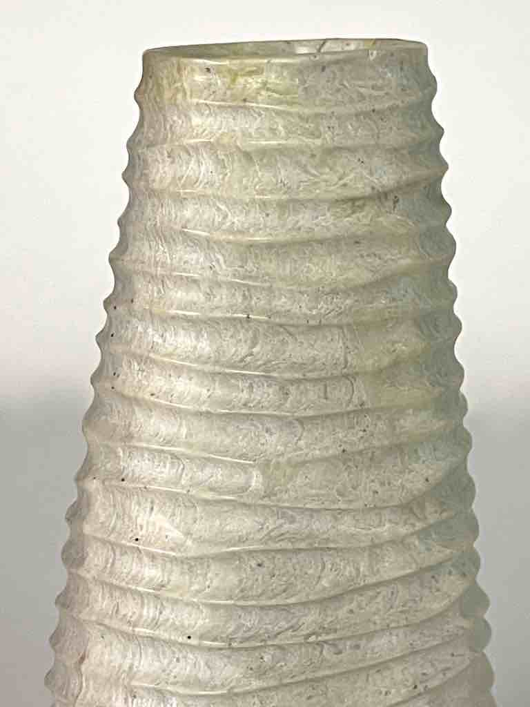 Hand-Carved Tall Soapstone Vietnamese Sculptural Vase