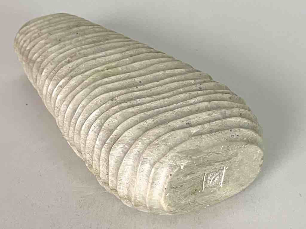 Hand-Carved Tall Soapstone Vietnamese Sculptural Vase
