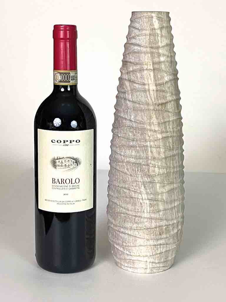 Hand-Carved Tall Soapstone Vietnamese Sculptural Vase