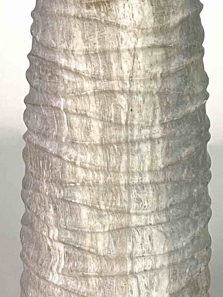 Hand-Carved Tall Soapstone Vietnamese Sculptural Vase