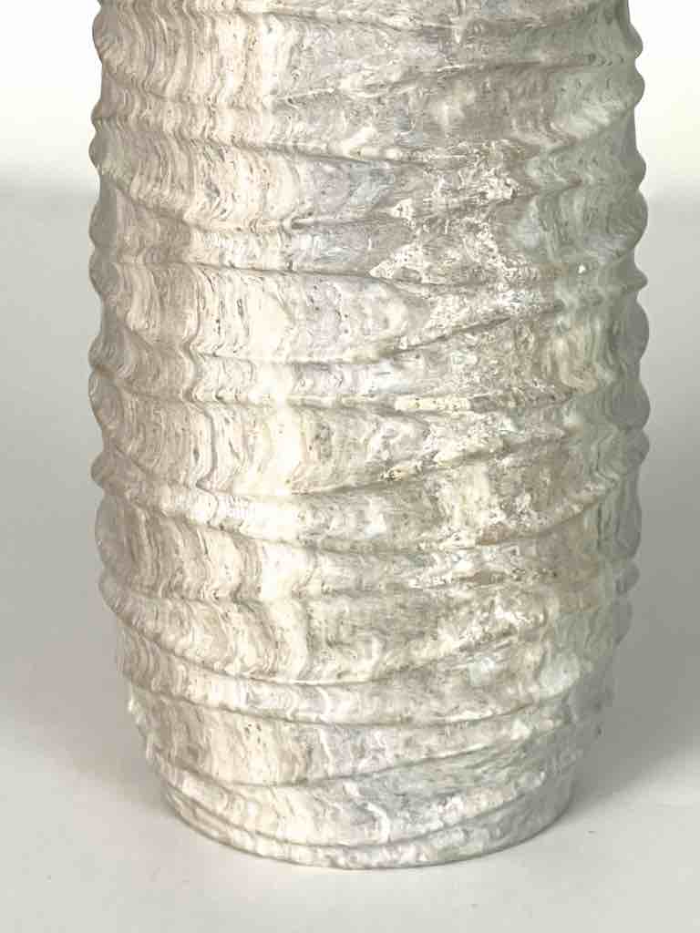 Hand-Carved Tall Soapstone Vietnamese Sculptural Vase