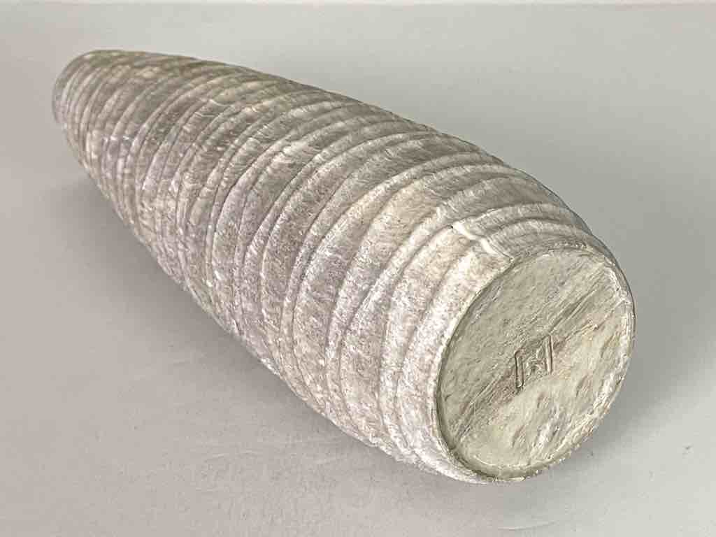 Hand-Carved Tall Soapstone Vietnamese Sculptural Vase