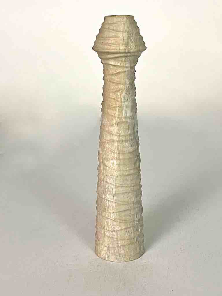 Hand-Carved Large Top Soapstone Vietnamese Sculptural Vase
