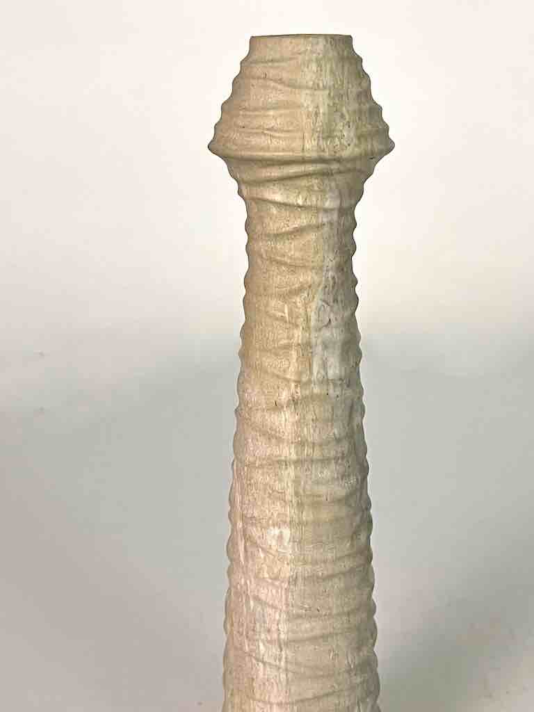 Hand-Carved Large Top Soapstone Vietnamese Sculptural Vase
