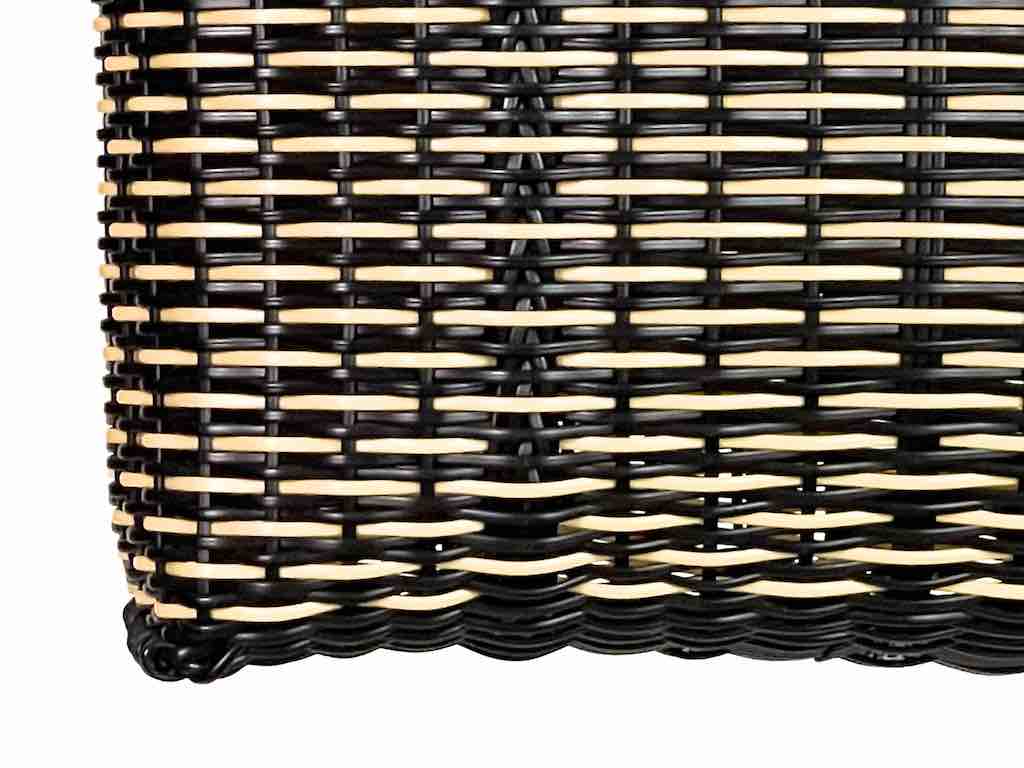 Deep Woven Recyclyed Plastic tote with closure - El Salvador