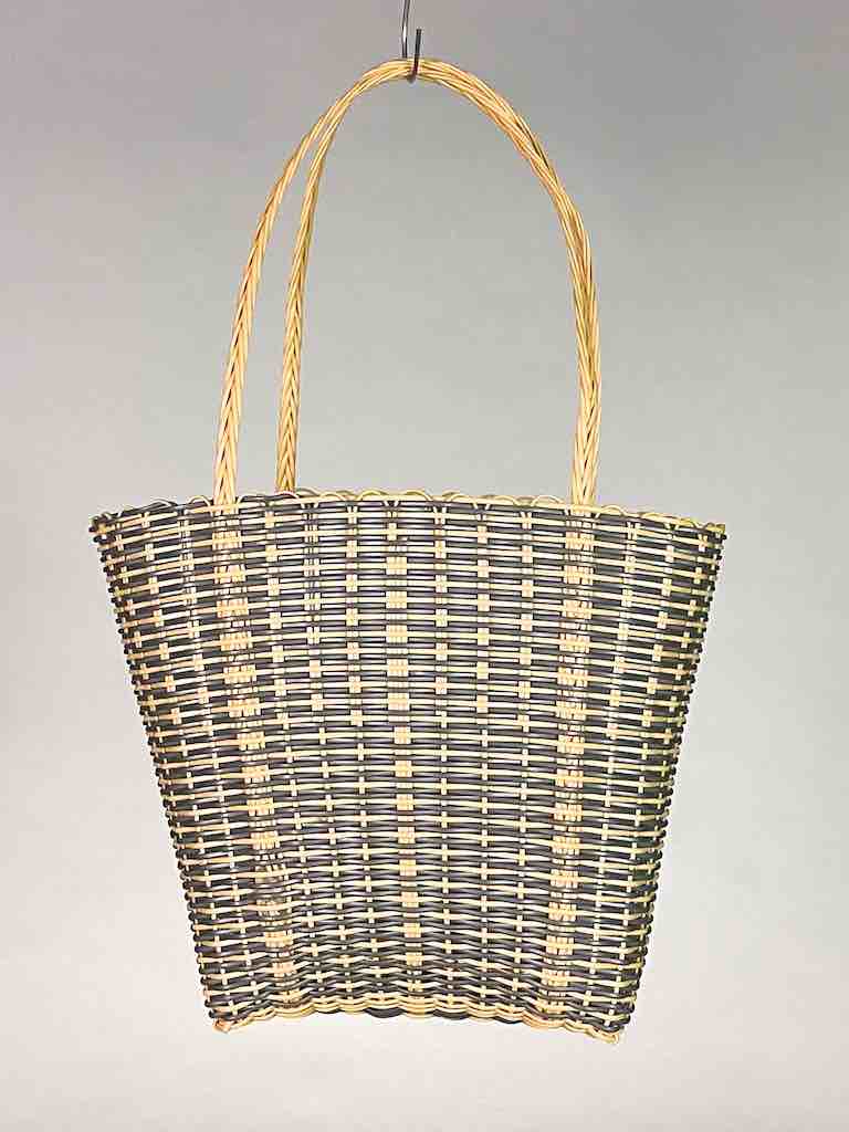 Small Deep Woven Recyclyed Plastic High Capacity Handbag - El Salvador