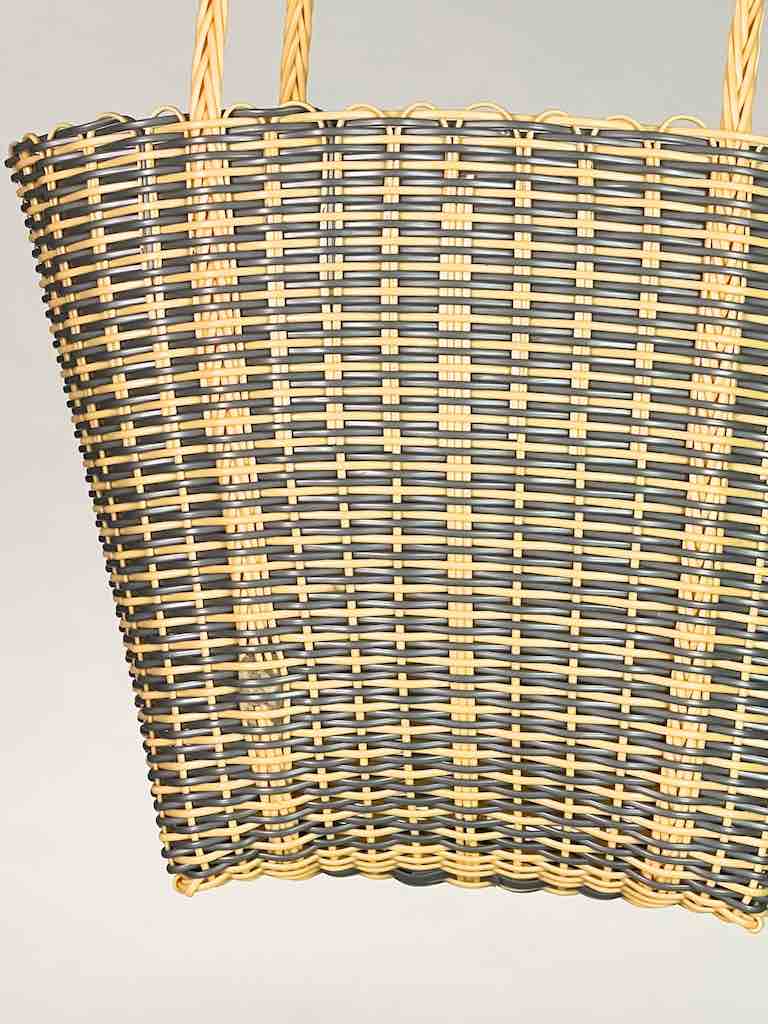 Small Deep Woven Recyclyed Plastic High Capacity Handbag - El Salvador