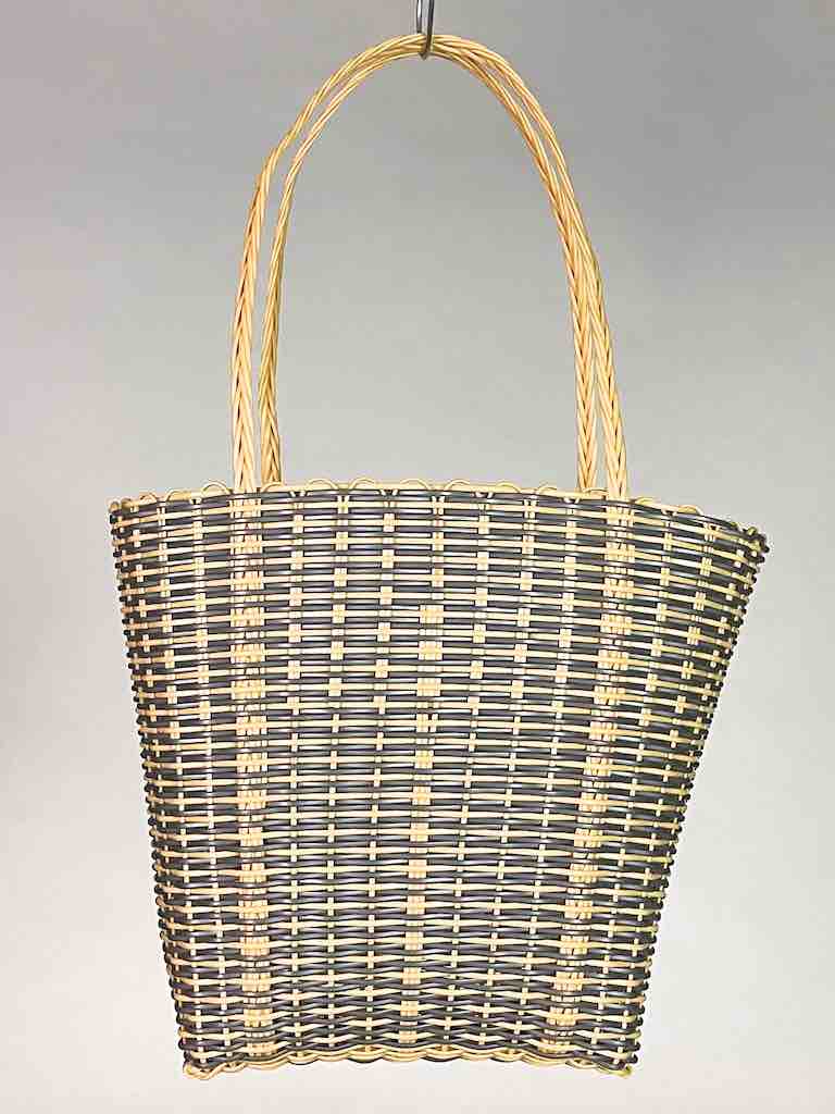Small Deep Woven Recyclyed Plastic High Capacity Handbag - El Salvador