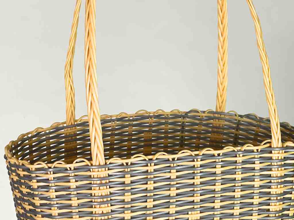 Small Deep Woven Recyclyed Plastic High Capacity Handbag - El Salvador