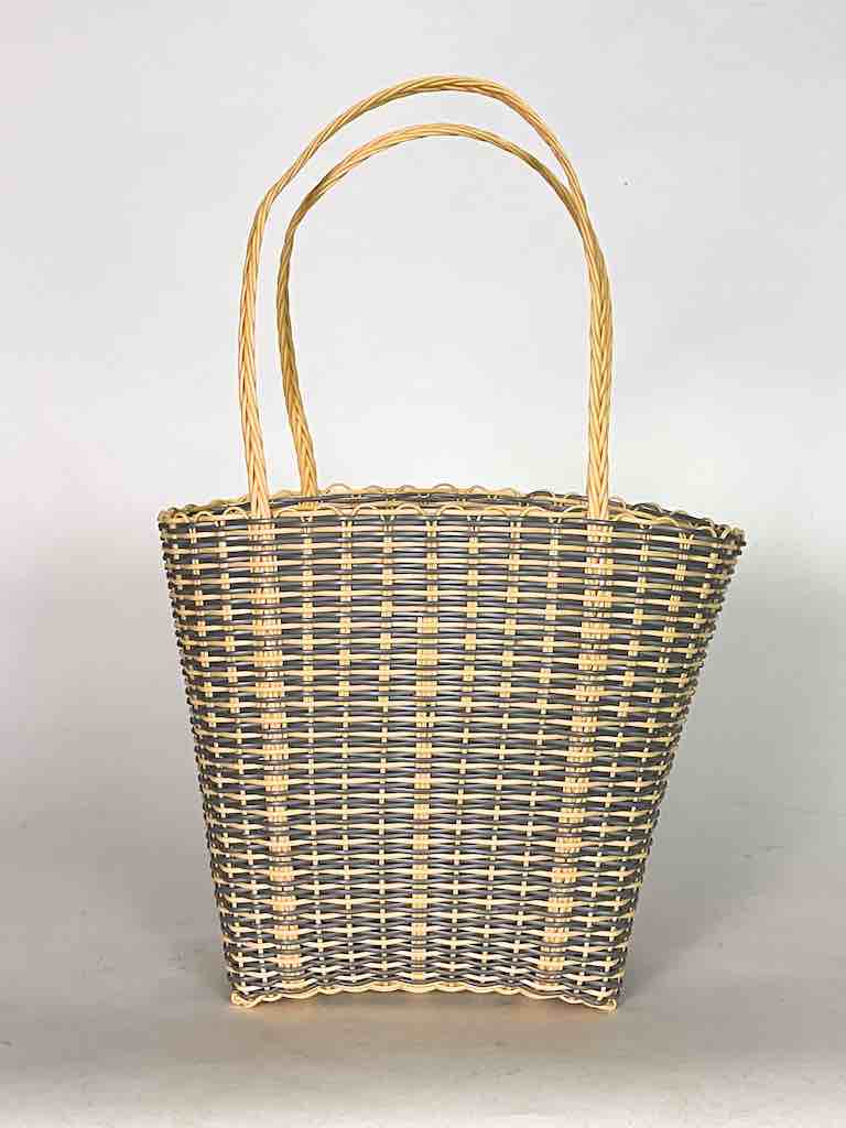 Small Deep Woven Recyclyed Plastic High Capacity Handbag - El Salvador