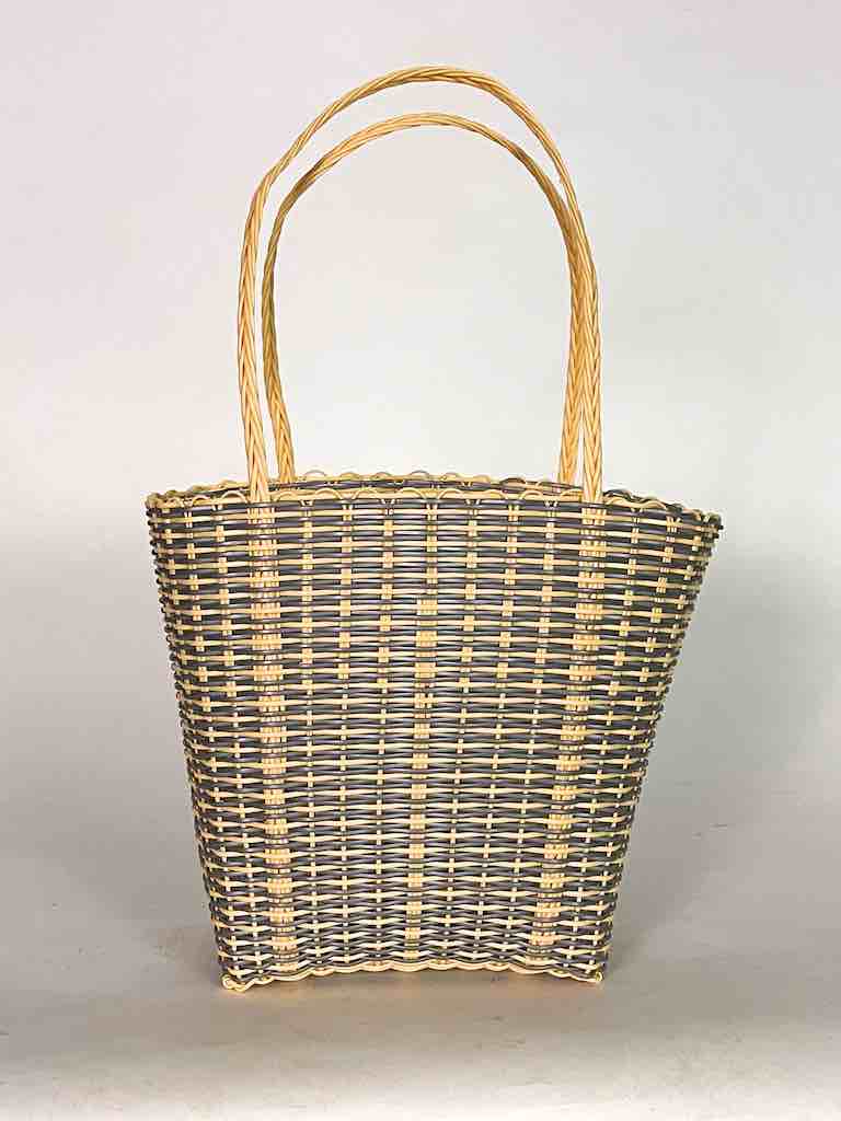 Small Deep Woven Recyclyed Plastic High Capacity Handbag - El Salvador