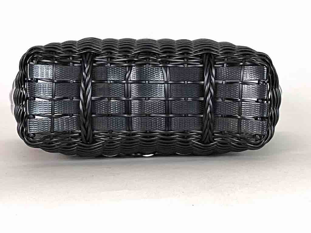 Deep Woven Recyclyed Plastic tote with closure - El Salvador