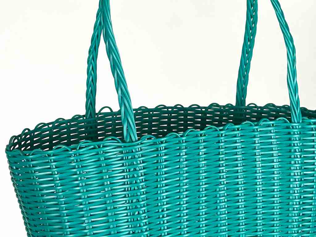 Small Deep Woven Recyclyed Plastic High Capacity Handbag - El Salvador