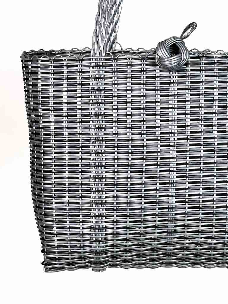 Deep Woven Recyclyed Plastic tote with closure - El Salvador