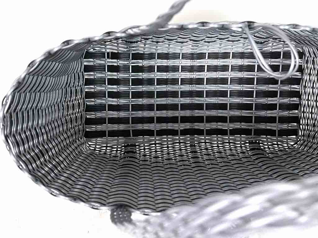 Deep Woven Recyclyed Plastic tote with closure - El Salvador