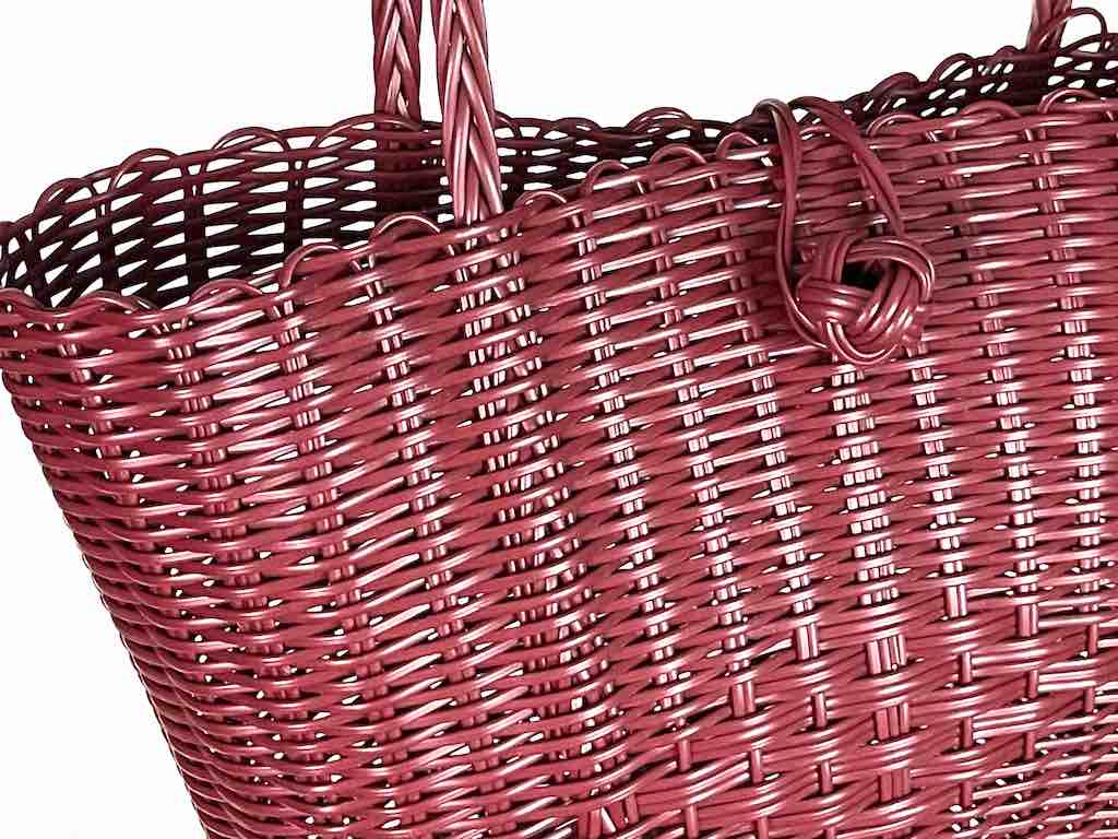 Deep Woven Recyclyed Plastic tote with closure - El Salvador