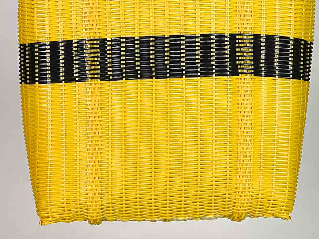 Medium Deep Woven Recyclyed Plastic High Capacity Handbag - El Salvador