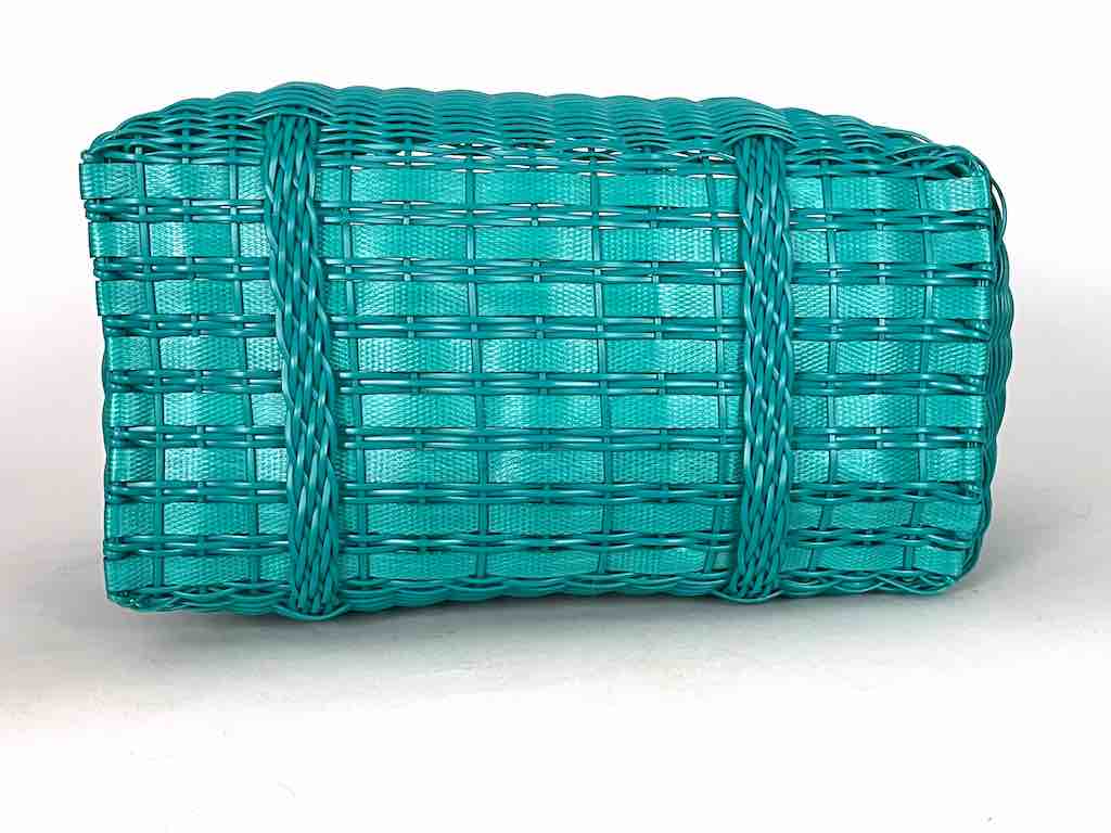 Medium Deep Woven Recyclyed Plastic High Capacity Handbag - El Salvador