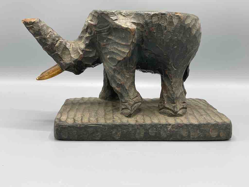 Vintage Elephant Fetish Object - Ivory Coast