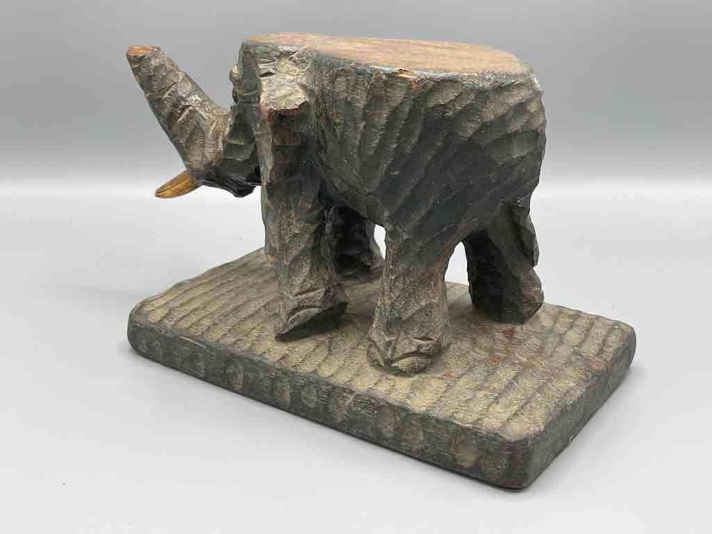 Vintage Elephant Fetish Object - Ivory Coast