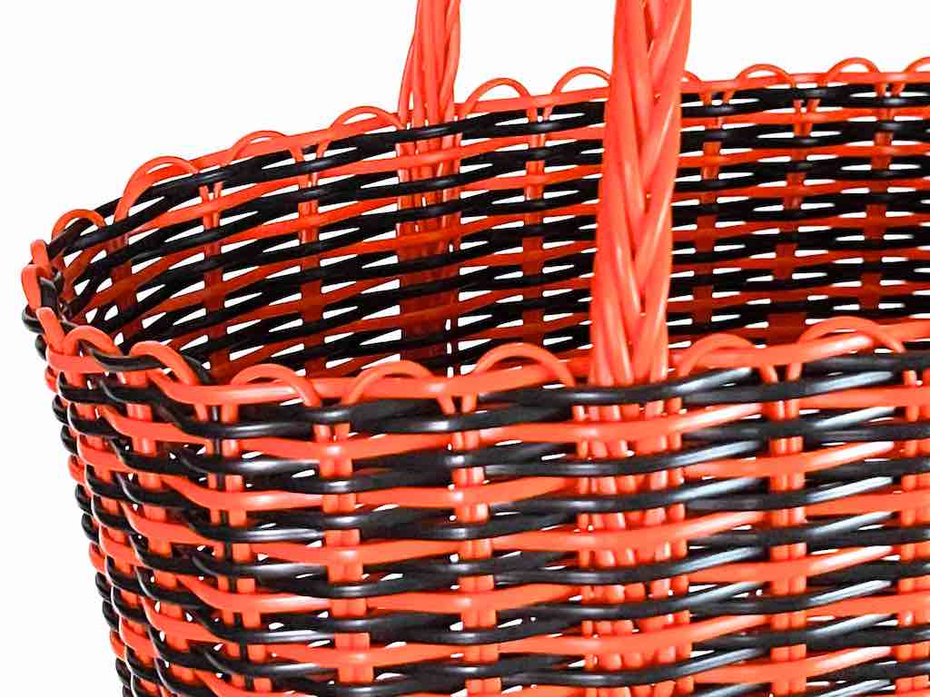 Small Deep Woven Recyclyed Plastic High Capacity Handbag - El Salvador