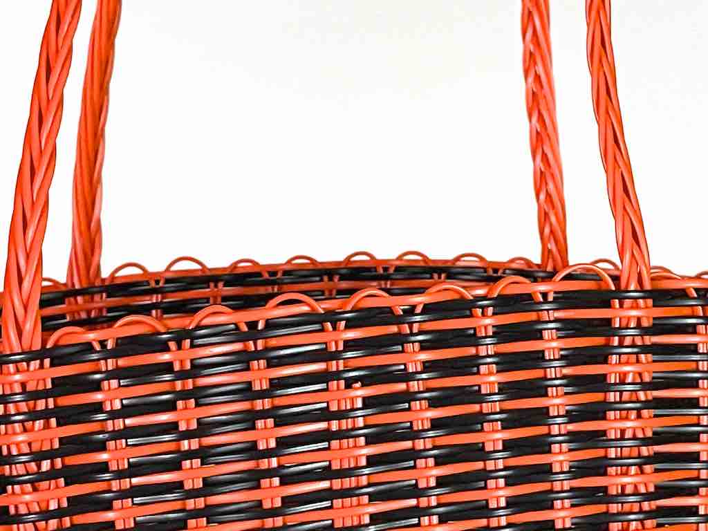 Small Deep Woven Recyclyed Plastic High Capacity Handbag - El Salvador