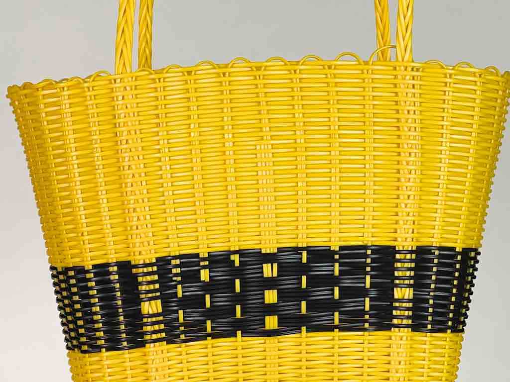 Small Deep Woven Recyclyed Plastic High Capacity Handbag - El Salvador