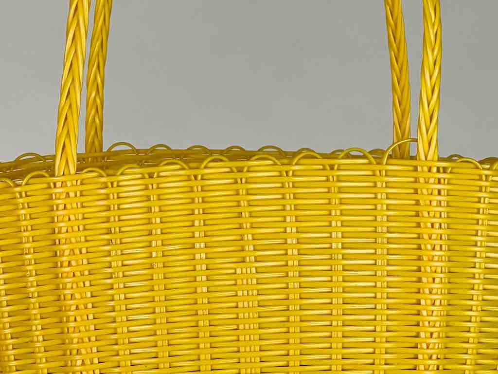 Small Deep Woven Recyclyed Plastic High Capacity Handbag - El Salvador