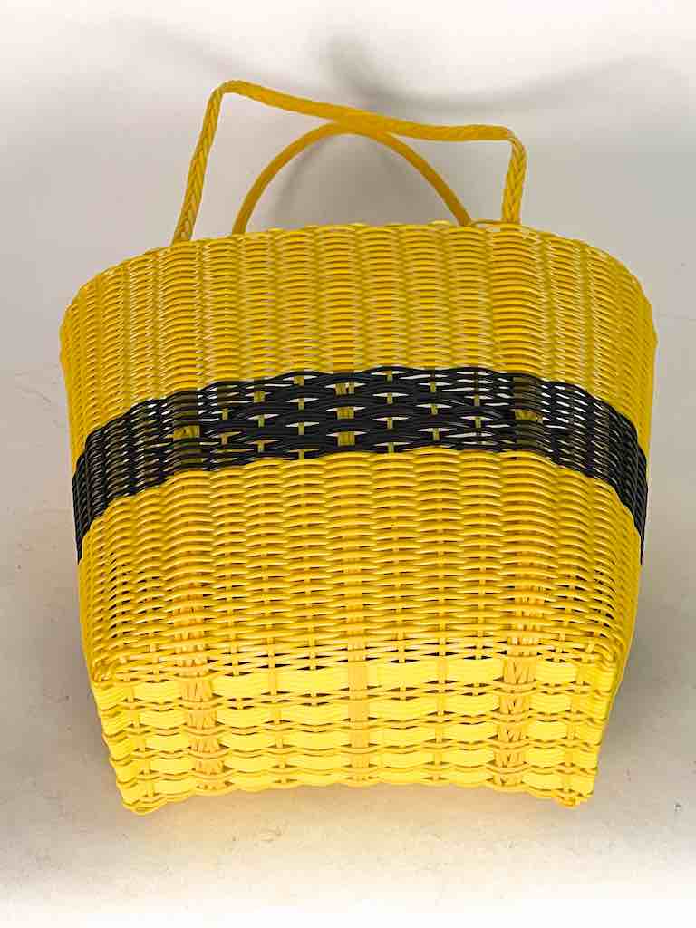 Small Deep Woven Recyclyed Plastic High Capacity Handbag - El Salvador
