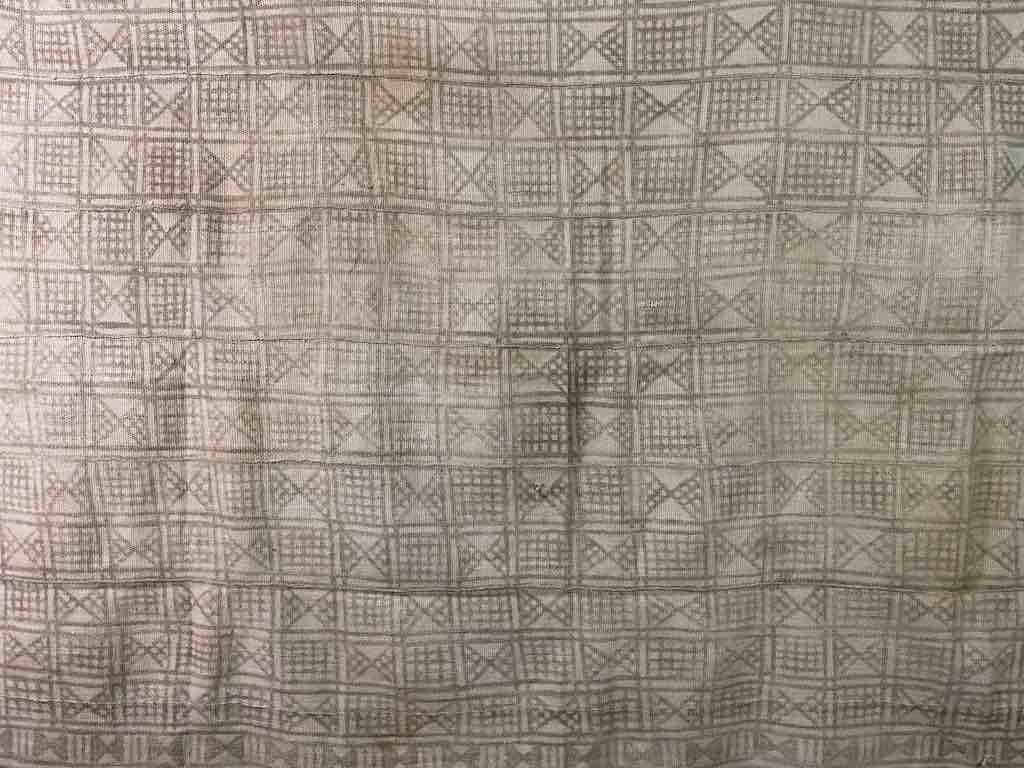 Vintage Traditional Bogolan Mudcloth Mali African Textile | 65 x 43"